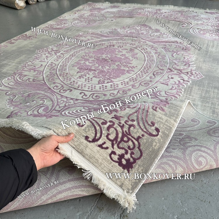 Ковер Турция Для Гостиной Дизайн 80 Сиреневый